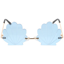 3St Blauwe Photo Booth Zonnebrillen Grappige Feestaccessoires