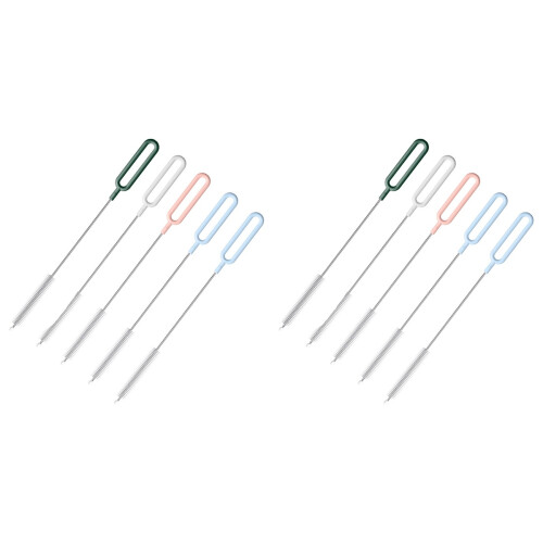 10St Nylon Rietborstel Set Babyfles Assorted Kleuren