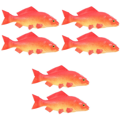 6Pièces Ornements PU Rouge Simulation Réaliste Pour Bureau 1