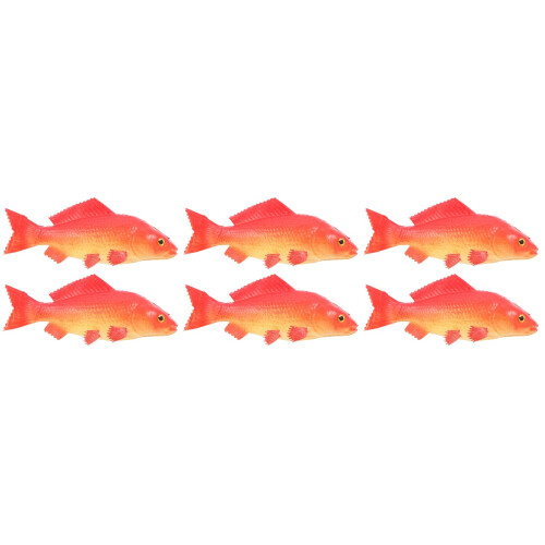 6Pièces Ornements PU Rouge Simulation Réaliste Pour Bureau 2