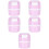 5Pièces Boîte Rangement Colle Extensions Cils Rose Portable 3