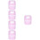 5Pièces Boîte Rangement Colle Extensions Cils Rose Portable 6