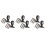 6Pièces Flûte Sifflet Bouilloire Acier Argent 4