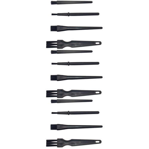12Pièces Brosse Anti-Statique Facile D’usage Noir Pour Clavier Et Pièce