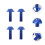 8Pièces Vis Alliage Aluminium, Adaptation 6