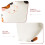 4Pièces Plates Céramiques Blanches Chat Résistantes Pour Apéritifs 6