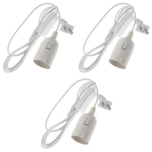 3Pièces Suspension En PVC Avec Douille E27 1