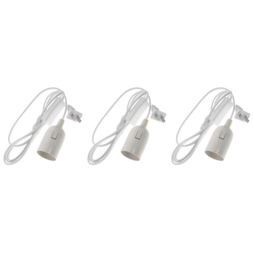 3Pièces Suspension En PVC Avec Douille E27 2