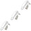 3Pièces Suspension En PVC Avec Douille E27 4