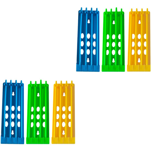 6Pièces Rangement Anneaux Oiseaux Durable Couleurs Variées 1