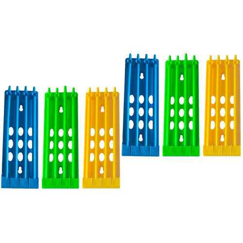 6Pièces Rangement Anneaux Oiseaux Durable Couleurs Variées 2