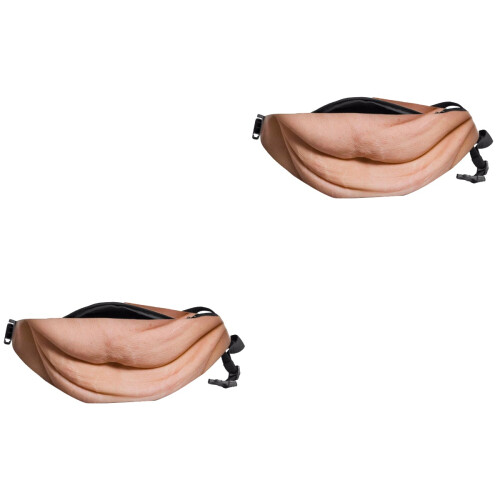 2Pièces Taille Femme Multiusage Cuir PU Imprimé 3D 1