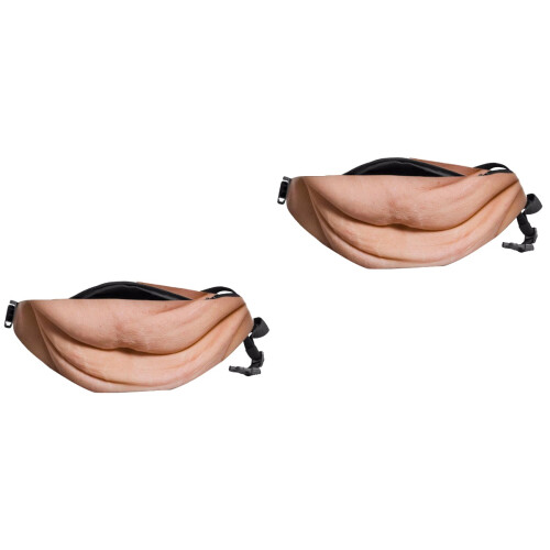 2Pièces Taille Femme Multiusage Cuir PU Imprimé 3D 2