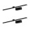 2Pièces Applique Murale Aluminium LED Noire Pour Bain 4