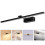2Pièces Applique Murale Aluminium LED Noire Pour Bain 8