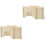 2Pièces Villa Hamster En Bois Khaki Petits Rongeurs 2