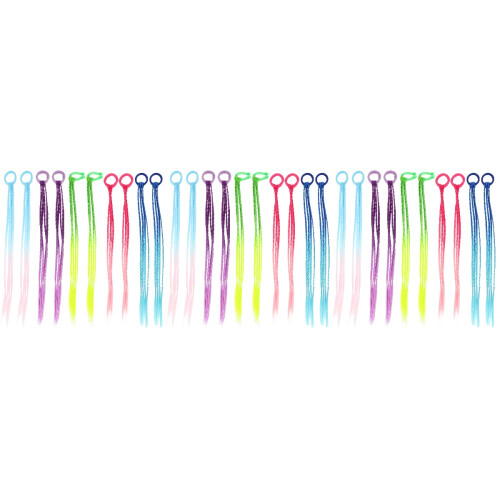 30Pièces Extensions Queue De Fantaisie Synthétiques Assorties 2