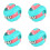 4Pièces Jouets Empreinte Rotative Multi Couleurs Jeux Enfants 5