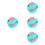 4Pièces Jouets Empreinte Rotative Multi Couleurs Jeux Enfants 6