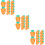 36Pièces Assiettes Carotte Orange Usage Unique Pour Buffet 8