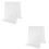 2Pièces Support Vinyle Transparent Grand Bureau 5