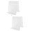 2Pièces Support Vinyle Transparent Grand Bureau 6