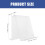 2Pièces Support Vinyle Transparent Grand Bureau 8