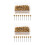 800Pièces Épingles Cartes Dorées Bois Pour 7