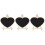 3Pièces Tableau Noir Mini Bois À Poser Pour Notes Décor Maison 4