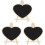 3Pièces Tableau Noir Mini Bois À Poser Pour Notes Décor Maison 2