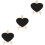 3Pièces Tableau Noir Mini Bois À Poser Pour Notes Décor Maison 5