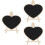 3Pièces Tableau Noir Mini Bois À Poser Pour Notes Décor Maison 6