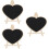 3Pièces Tableau Noir Mini Bois À Poser Pour Notes Décor Maison 7