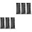 6Pièces Étuis De Rangement Microphone PU Noir Accessoires Organisés 2