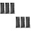 6Pièces Étuis De Rangement Microphone PU Noir Accessoires Organisés 5