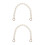 2Pièces Sac Blanche Élégante Pour DIY Décoration 2