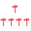 5Pièces Support Mural Extincteur Ferroviaire Rouge Compact Durable 4
