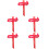 5Pièces Support Mural Extincteur Ferroviaire Rouge Compact Durable 5