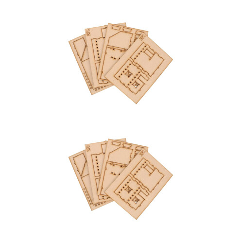 2Ensembles Puzzle 3D Bois Architectural Oriental Enfant 1