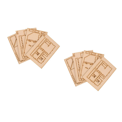 2Ensembles Puzzle 3D Bois Architectural Oriental Enfant 2