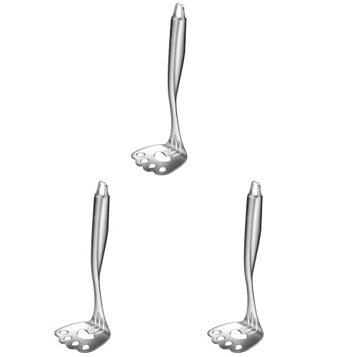 3Pièces Pilon À De Argenté Robuste Pour Cuisine Maison 1