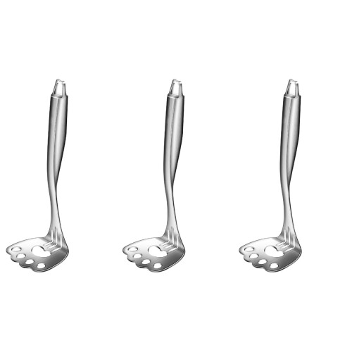 3Pièces Pilon À De Argenté Robuste Pour Cuisine Maison 2