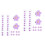 60Pièces Mini Pinces Fleurs Violet Décoratives Pour Enfants 3