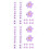60Pièces Mini Pinces Fleurs Violet Décoratives Pour Enfants 4