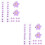 60Pièces Mini Pinces Fleurs Violet Décoratives Pour Enfants 5