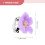 60Pièces Mini Pinces Fleurs Violet Décoratives Pour Enfants 7