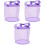 3Pièces Sac Mesh Violet Sac Polyvalent Pour Voyage Et 2