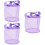 3Pièces Sac Mesh Violet Sac Polyvalent Pour Voyage Et 4