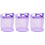 3Pièces Sac Mesh Violet Sac Polyvalent Pour Voyage Et 3