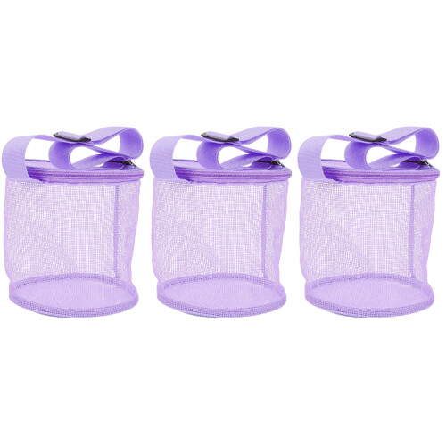 3Pièces Sac Mesh Violet Sac Polyvalent Pour Voyage Et 2